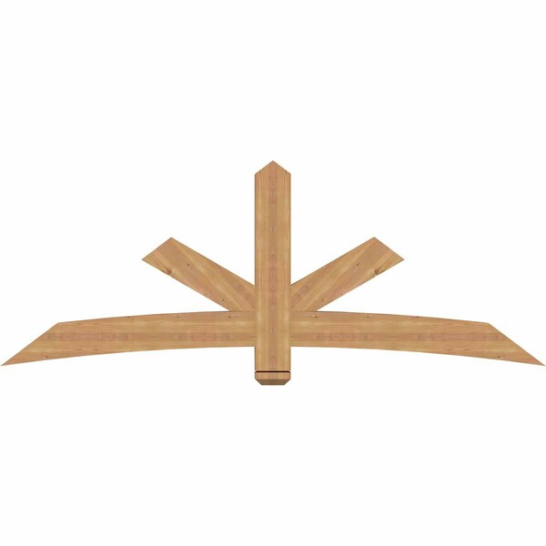 Ekena Millwork Alberta Smooth Timber Gable Bracket, Western Red Cedar, 84"W x 31"H x 3 1/2"D x 5 1/2"F, 9/12 Pitch GBW084X31X0406ALB00SWR - main